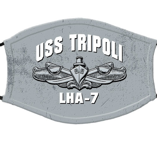USS Tripoli LHA-7 Surface Warfare US Navy Covid Mask
