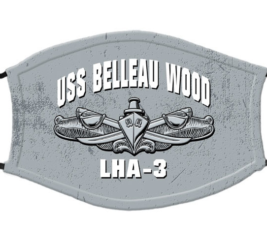 USS Belleau Wood LHA-3 Surface Warfare US Navy Covid Mask