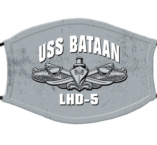 USS Bataan LHD-5 Surface Warfare US Navy Covid Mask