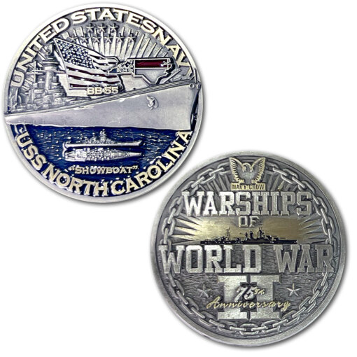 USS-North-Carolina-Warships-of-World-War-2-Coin
