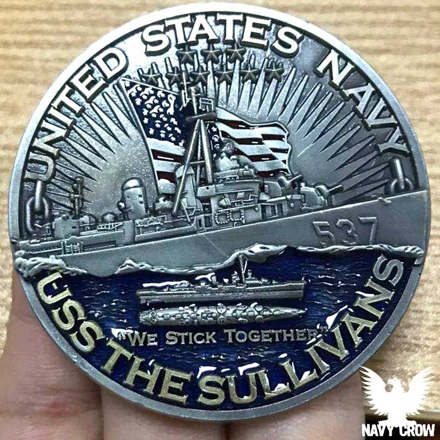 US NAVY USS RHODE ISLAND BB-17 Challenge Coin
