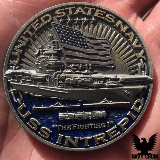USS Intrepid Warships of World War 2 75th Anniversary Coin