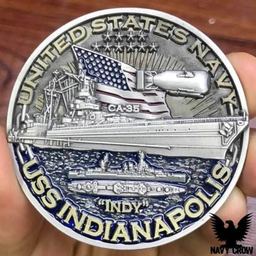 USS Indianapolis Warships of World War 2 75th Anniversary Coin