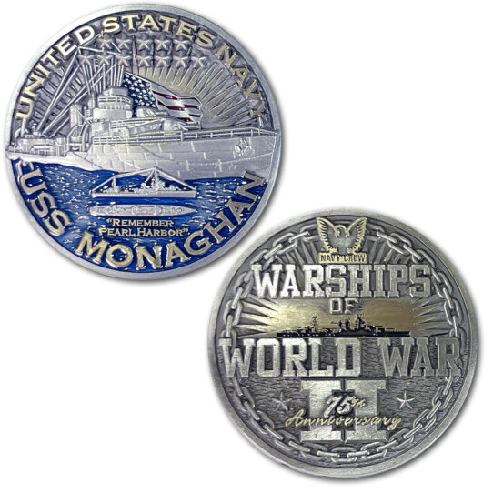 USS-Monagham-Warships-of-World-War-2-Coin