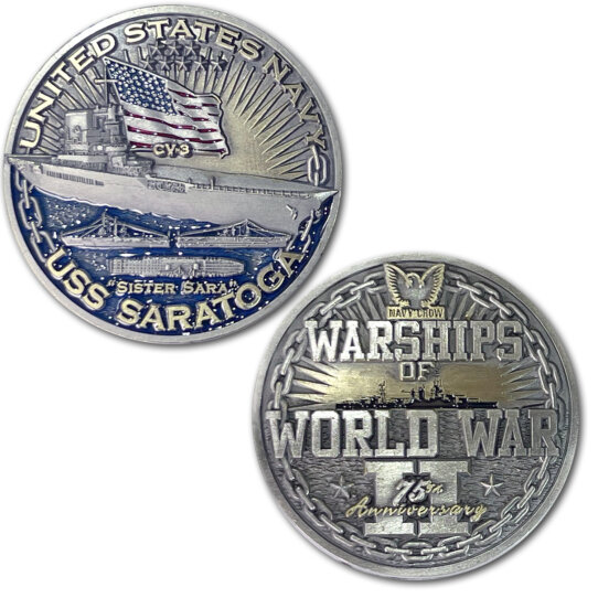 USS-Saratoga-Warships-of-World-War-2-Coin