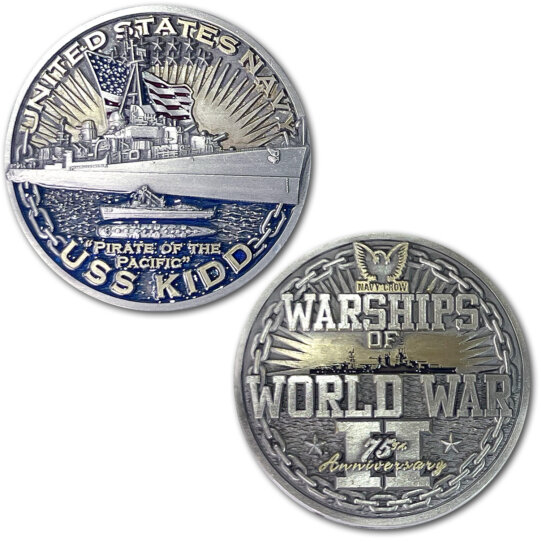 USS-Kidd-Warships-of-World-War-2-Coin