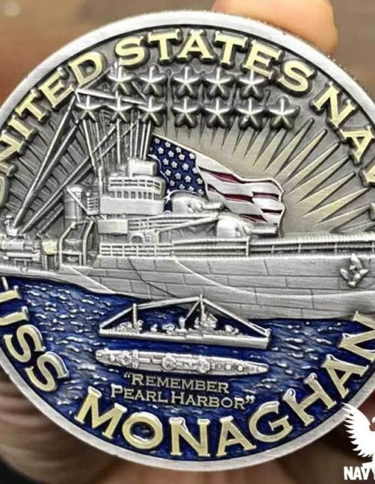 USS Monaghan Warships of World War 2 75th Anniversary Coin