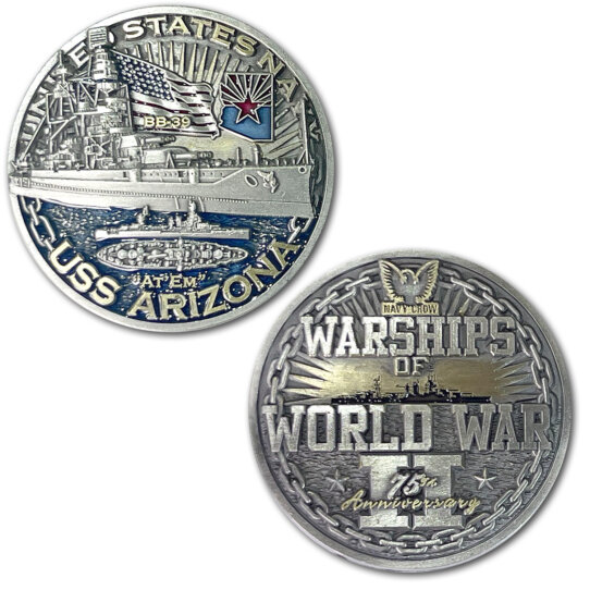 USS-Arizona-Warships-of-World-War-2-Coin