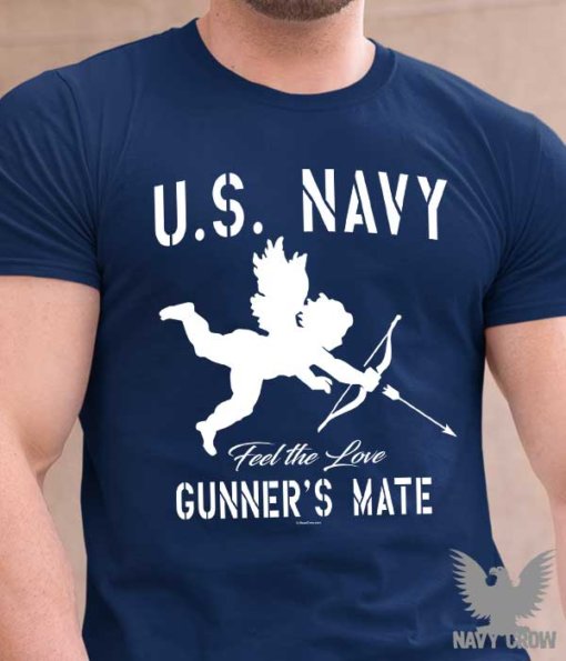 Cupid Valentine's Day Gunner's Mate US Navy Shirt