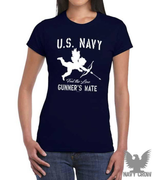 Cupid Valentine's Day Gunner's Mate US Navy Women's Shirt