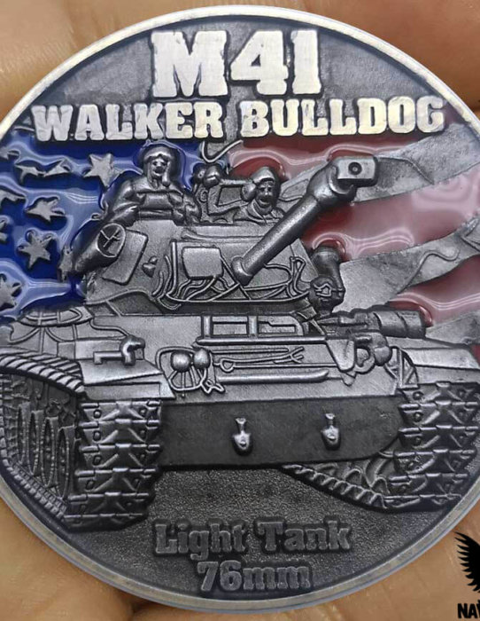 M41 Walker Bulldog Tanks of the Korean War Challenge Coin