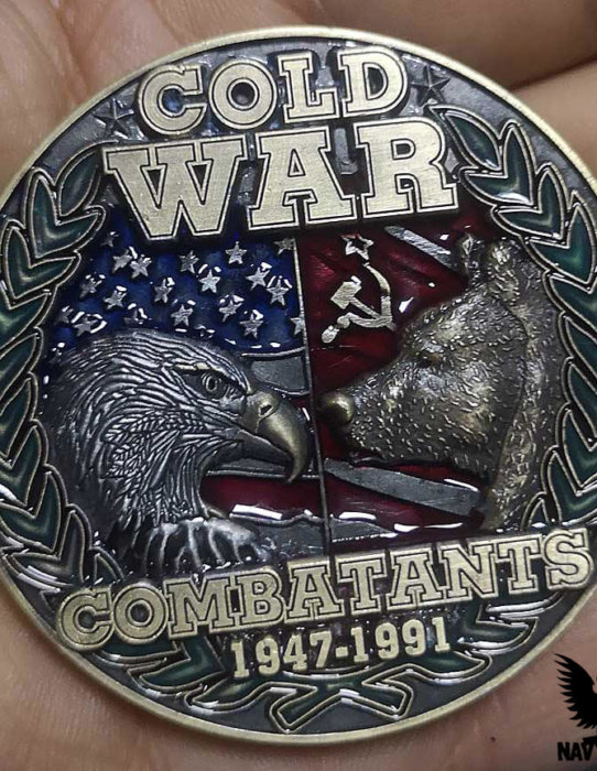 Cold War Combatants Challenge Coins