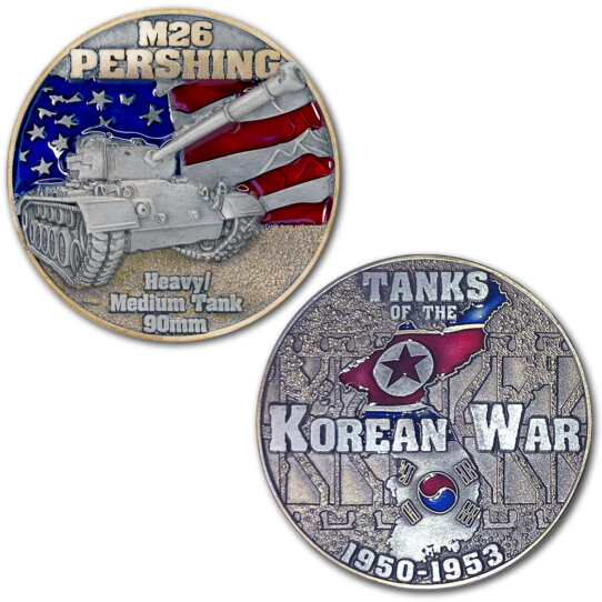 ARMY-USMC-M26-Pershing-Tanks-of-the-Korean-War-Challenge-Coins