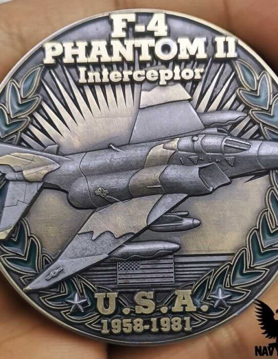 F-4 Phantom II USA Cold War Combatants Challenge Coin