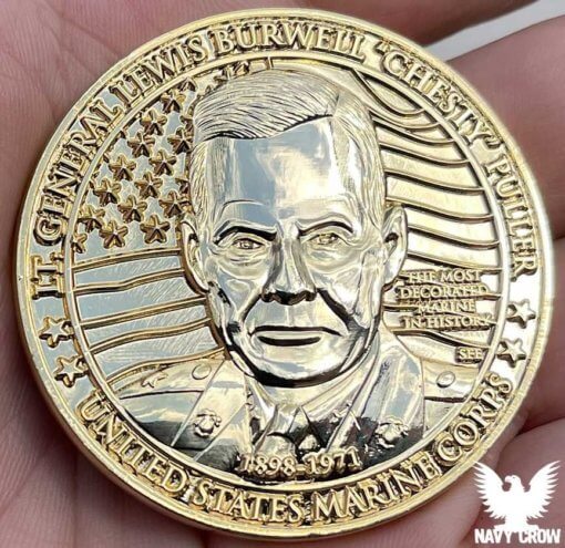 General Lewis Chesty Puller Great American Heroes Gold Clad Coin