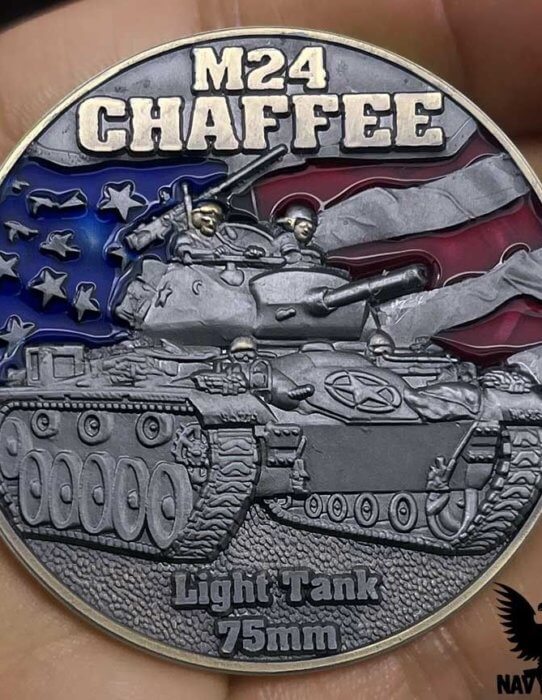 M24 Chaffee Tanks of the Korean War Challenge Coin