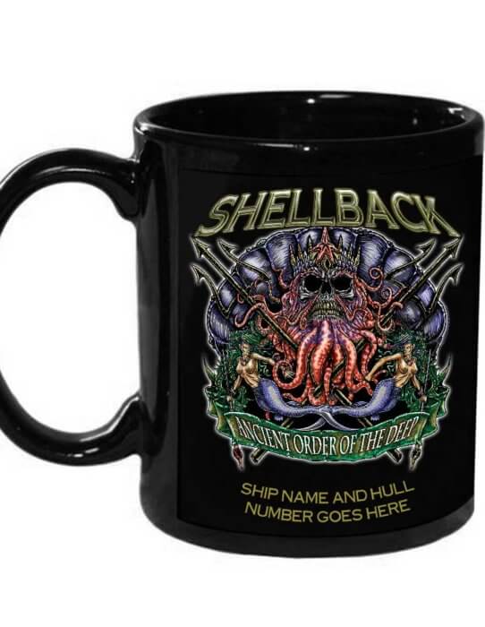 Shellback US Navy Personalized 15 Ounce Coffee Mug
