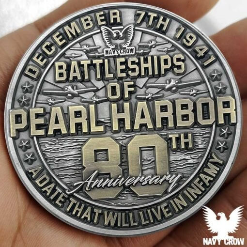 USS Maryland BB-46 Battleships Of Pearl Harbor 80th Anniversary Coin