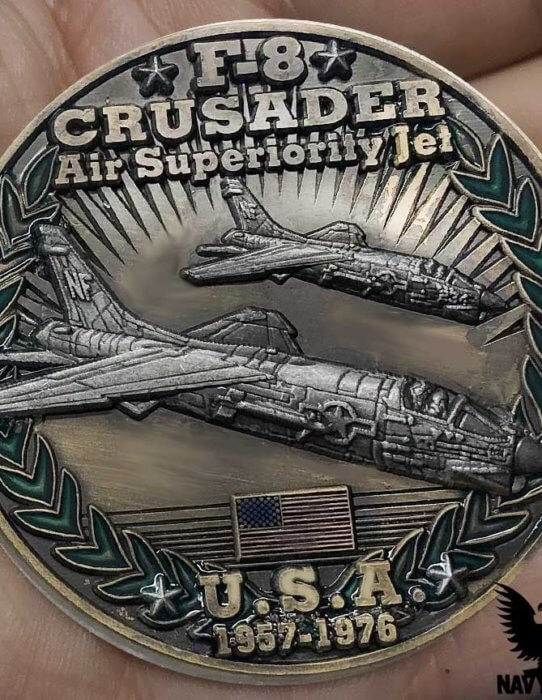 Vought F-8 Crusader USA Cold War Combatants Challenge Coin