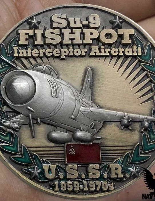 Sukhoi Su-9 Fishpot USSR Cold War Combatants Challenge Coin