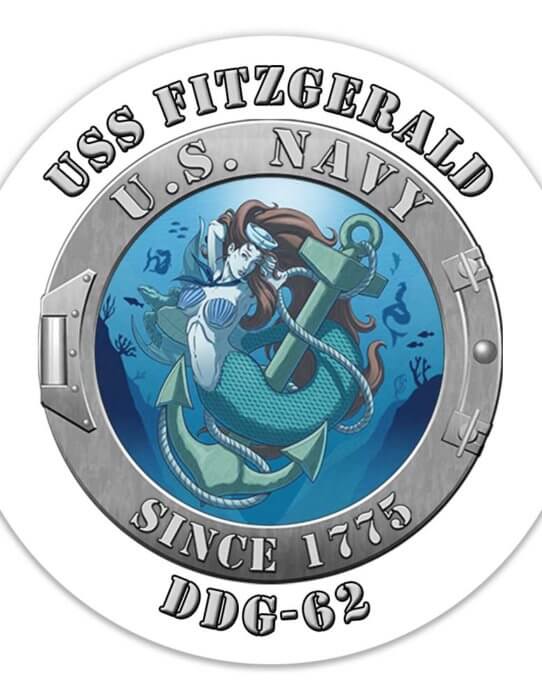 US Navy Mermaid Anchor Decal