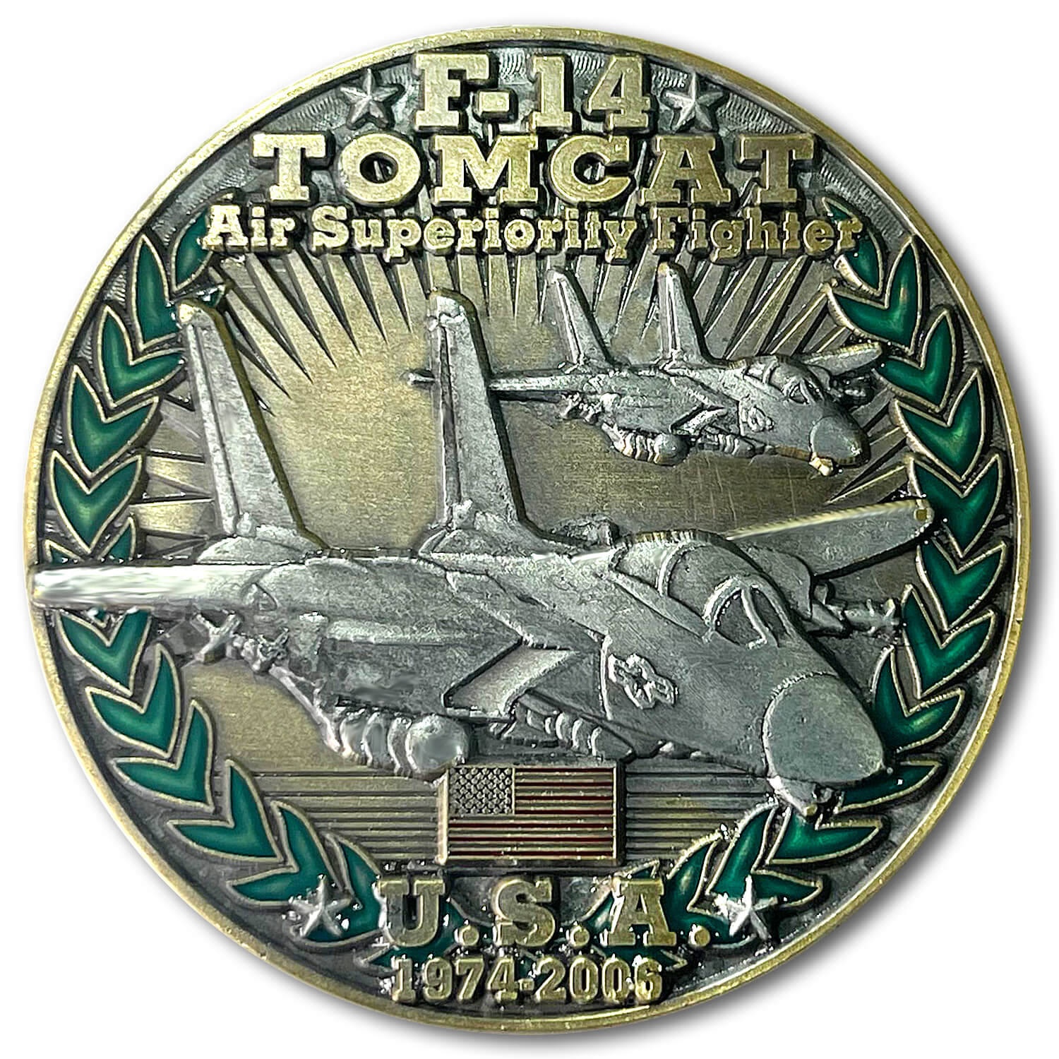 F-14 Tomcat USA Cold War Combatants Challenge Coin