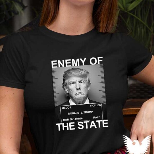 Trump - Enemy of the State Mug Shot Women's Shirt