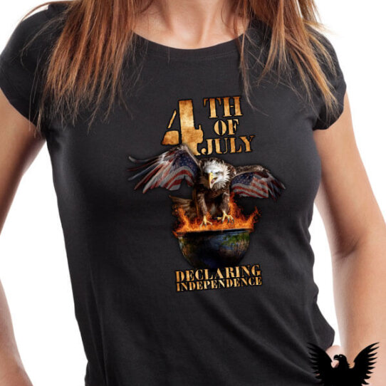 4th Of July Declaration Of Independence Ladies Shirt