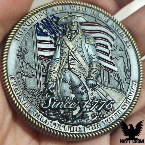 US Navy Veteran Military Challenge Coin