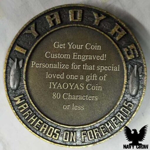 IYAOYAS Warheads on Foreheads Custom Engraved Challenge Coin