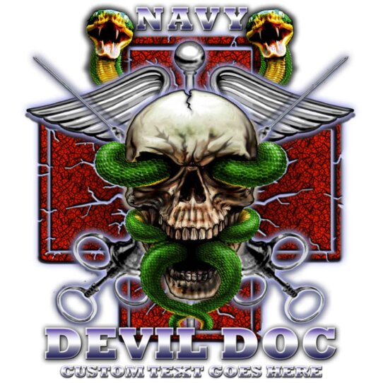 Navy-Devil Doc-Decal