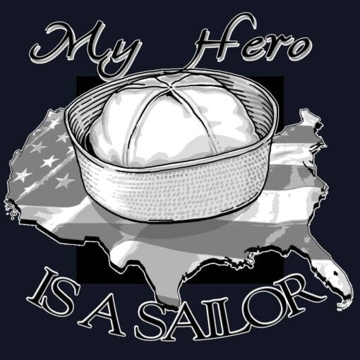 Navy-Sailor-My-Hero-Decal-Black