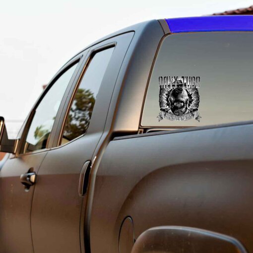 Navy Tugs Stack Em Rack Em Pull Em Jolly Roger Military Veteran 3-18 Inch Custom Decal Sticker