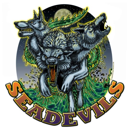 Sea Devils Navy Veteran 3-18 Inch Custom Decal Sticker