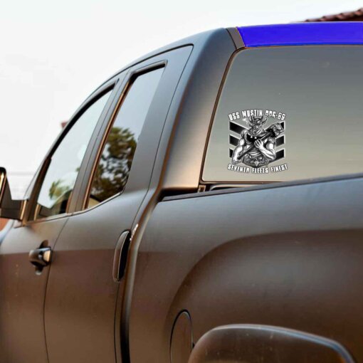 USS Mustin DDG-89 Seventh Fleets Finest Navy Military Veteran 3-18 Inch Custom Decal Sticker