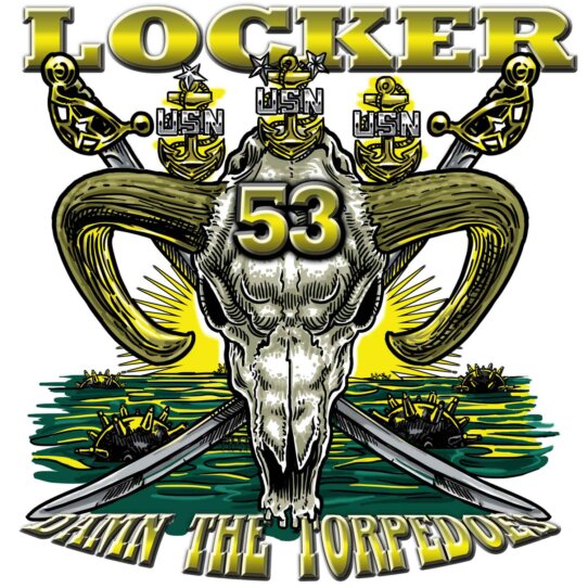 Goat locker 53 USN Chiefs Damn The Torpedoes Navy Veteran 3-18 Inch Custom Decal Sticker