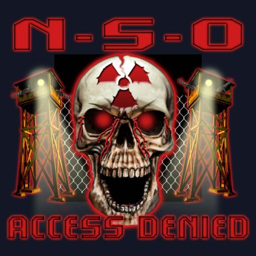 N-S-O Access Denied Radioactive Jolly Roger Navy Veteran 3-18 Inch Custom Decal Sticker