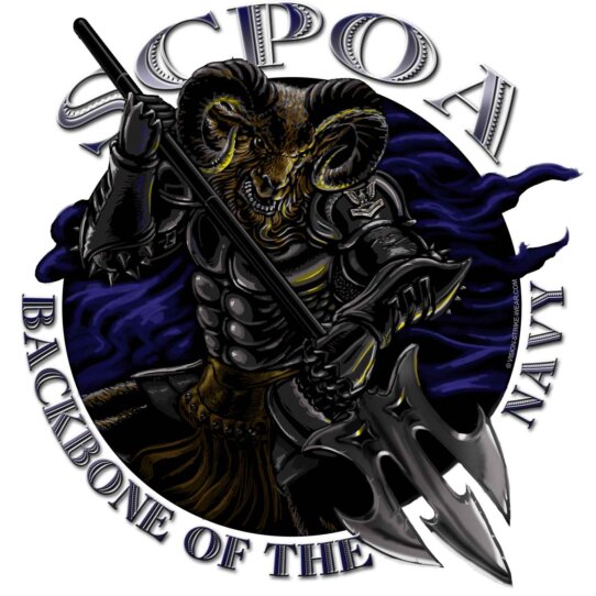 SCPOA Backbone of The Navy Military Veteran Custom Decal Sticker