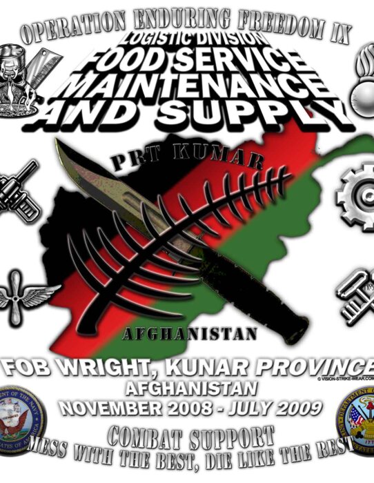 OEF Logistic Division Food Service Maintenance and Supply Navy Military Veteran Decal Sticker