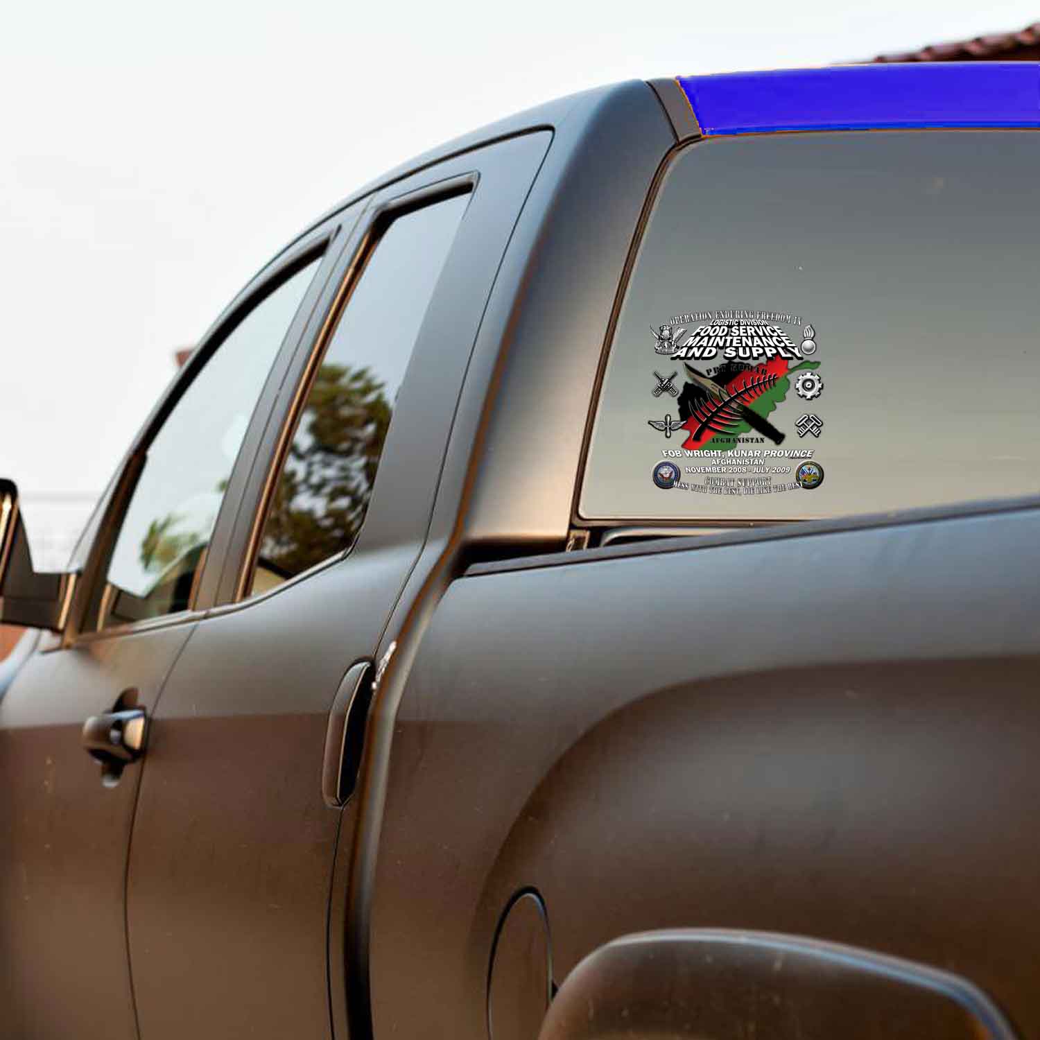 OEF Logistic Division Food Service Maintenance and Supply Navy Military Veteran Decal Sticker