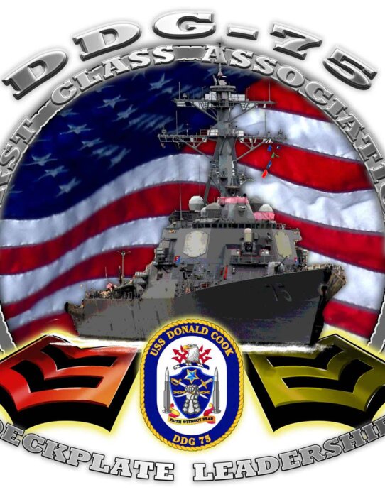 USS Donald Cook DDG-75 FCPOA Deck plate Leadership Navy Veteran Decal Sticker