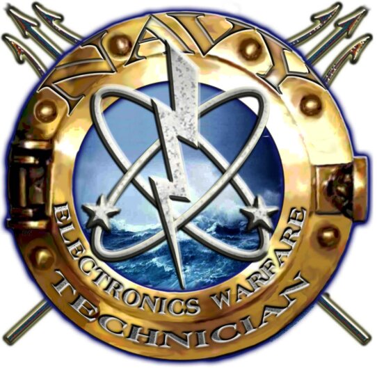 Navy Electronics Warfare Technician Rate Porthole Navy Veteran Decal Sticker