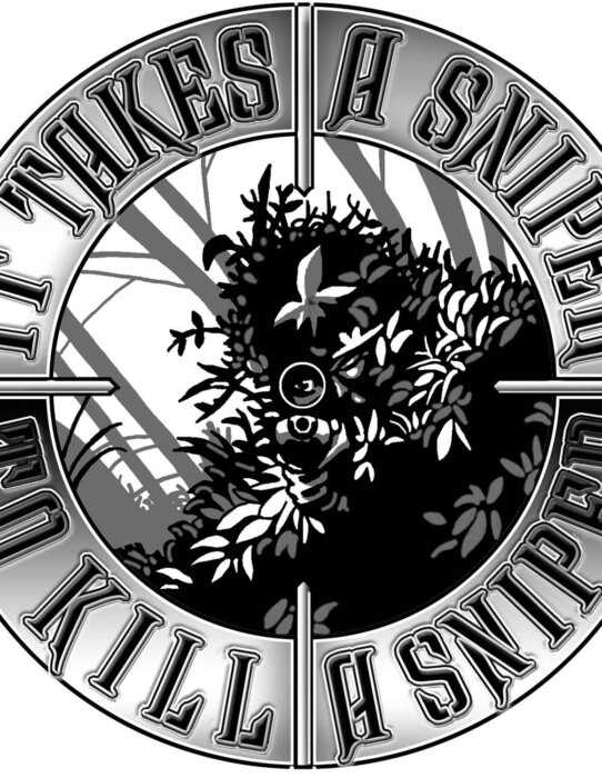 Sniper Takes One to Kill One Navy Veteran 3-18 Inch Custom Decal Sticker