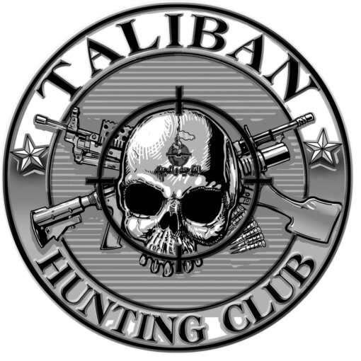 Taliban Hunting Club Veteran 3-18 Inch Custom Decal Sticker