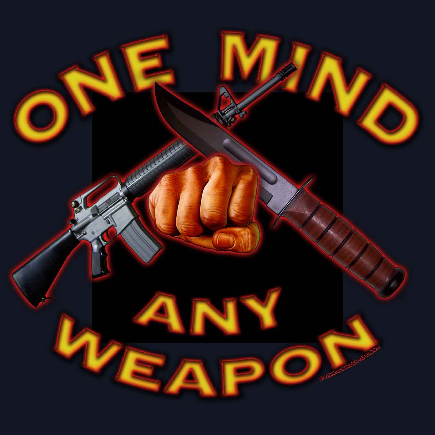 One Mind Any Weapon Veteran 3-18 Inch Custom Decal Sticker