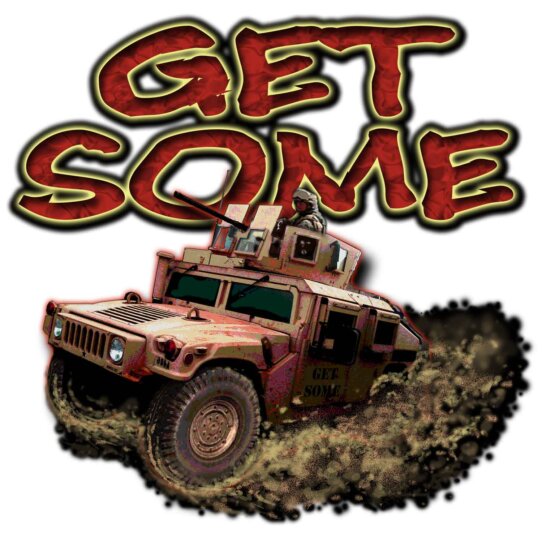 Get Some HMMWV Desert Warrior Navy Veteran 3-18 Inch Custom Decal