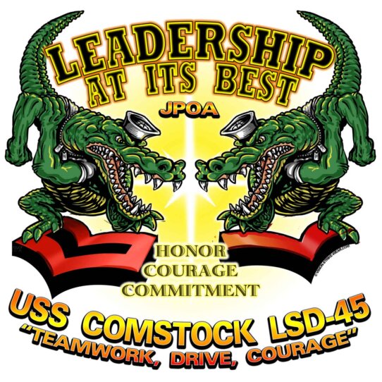 USS Comstock JPOA Leadership At Its Best Honor Courage Commitment Navy Veteran Decal Sticker