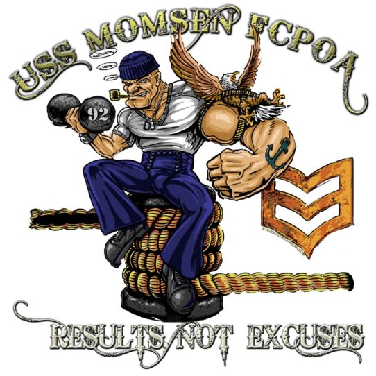 USS Momsen Popeye FCPOA Navy Veteran Custom Decal Sticker