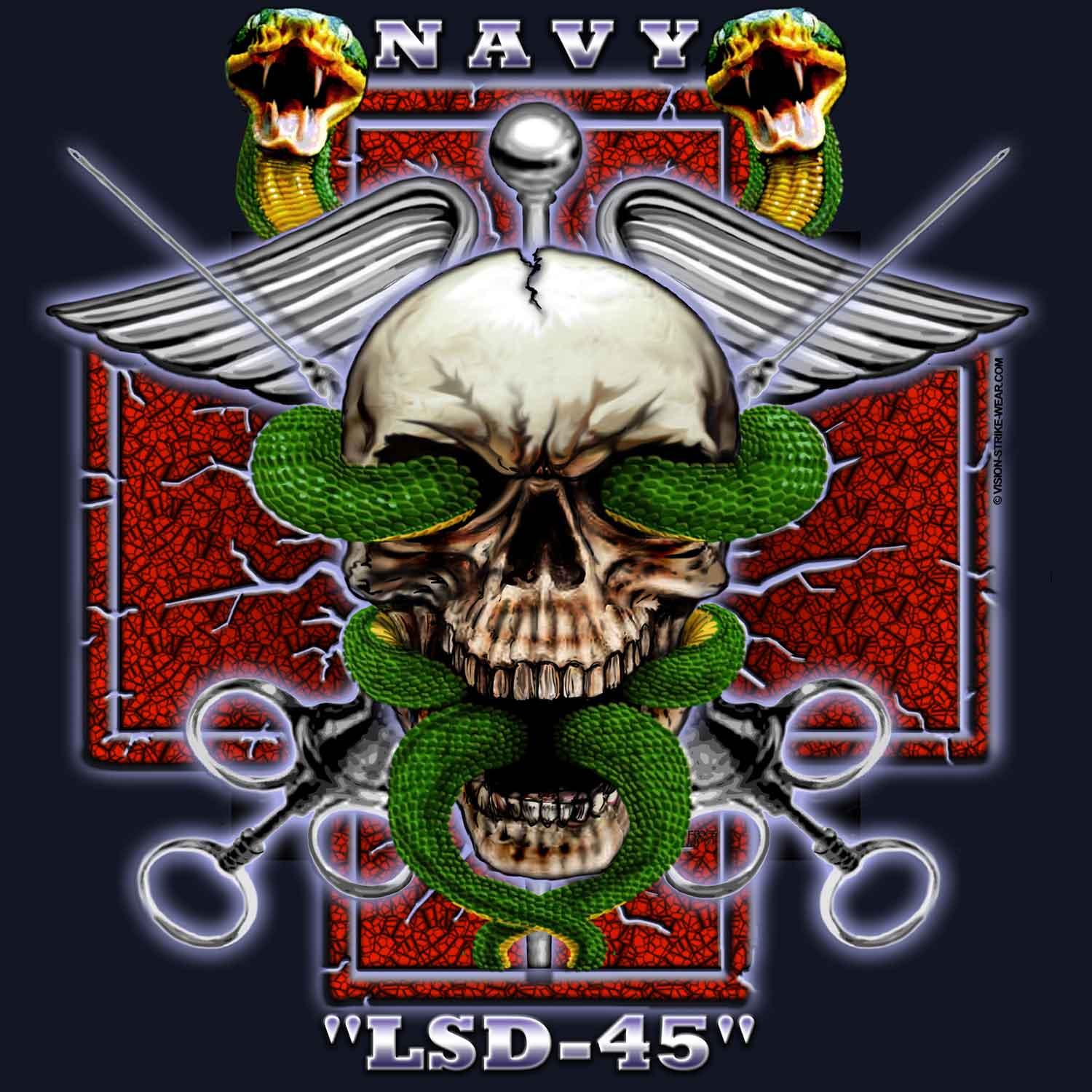 USS Comstock LSD-4 Navy Veteran 3-18 Inch Custom Decal Sticker