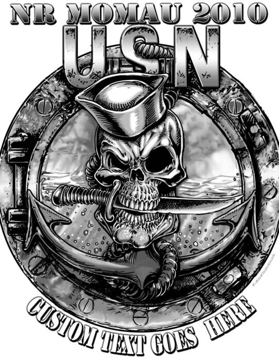 NR MOMAU 2010 Navy Veteran 3-18 Inch Custom Decal Sticker